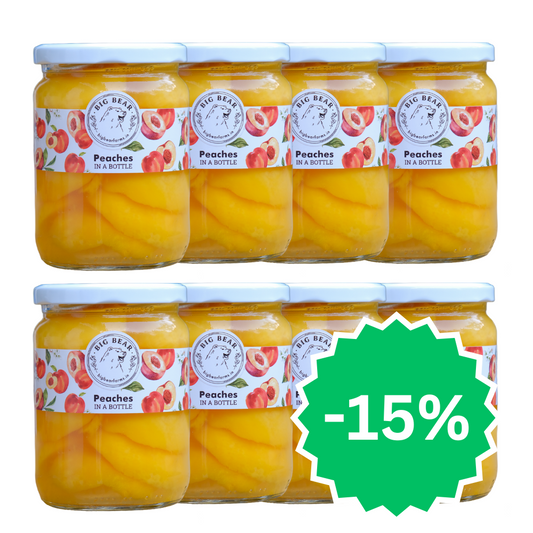 8 x PACK Bottled Peaches 500g